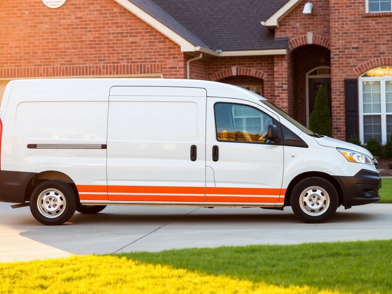 Fountain Park Garage Door Repair service van in a Rock Hill, SC driveway